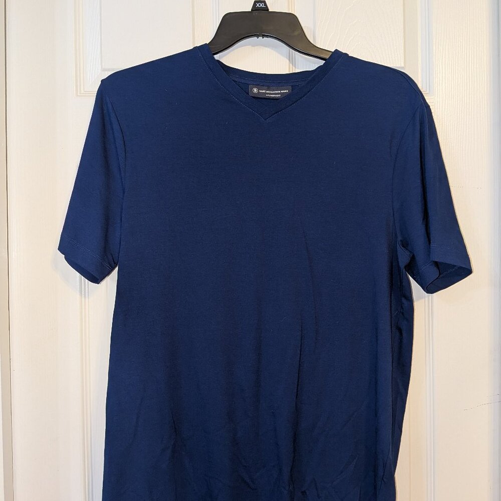 HART SCHAFFNER MARX Premium Loungewear Top/Pants - Navy Blue - Size Medium